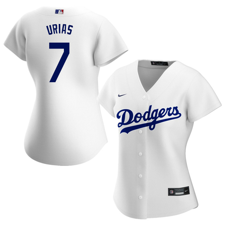 Nike Women #7 Julio Urias Los Angeles Dodgers Baseball Jerseys Sale-White